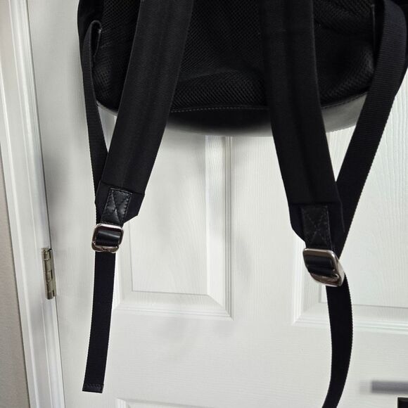 Salvatore Ferragamo Black Velvet Backpack with Front Pocket main image 6
